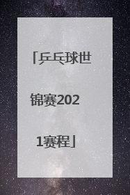 「乒乓球世锦赛2021赛程」乒乓球世锦赛2021赛程回放